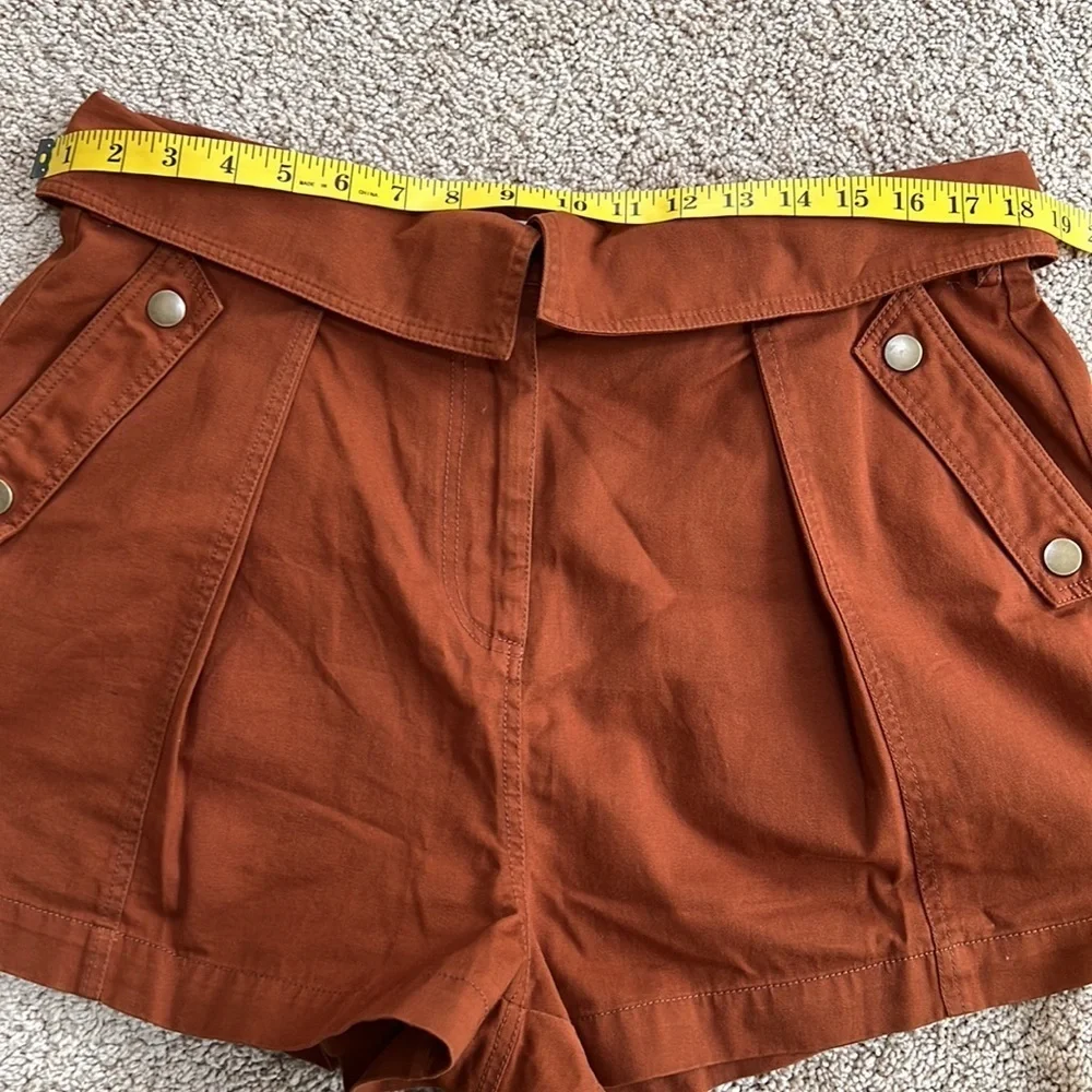 Ulla Johnson SZ 12, rust cotton shorts.